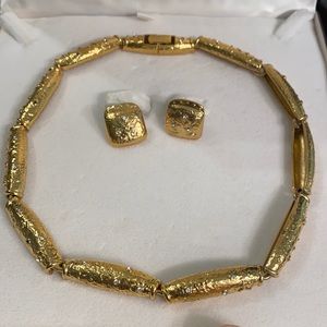 Fifth Avenue Collection Gold Collar Necklace set